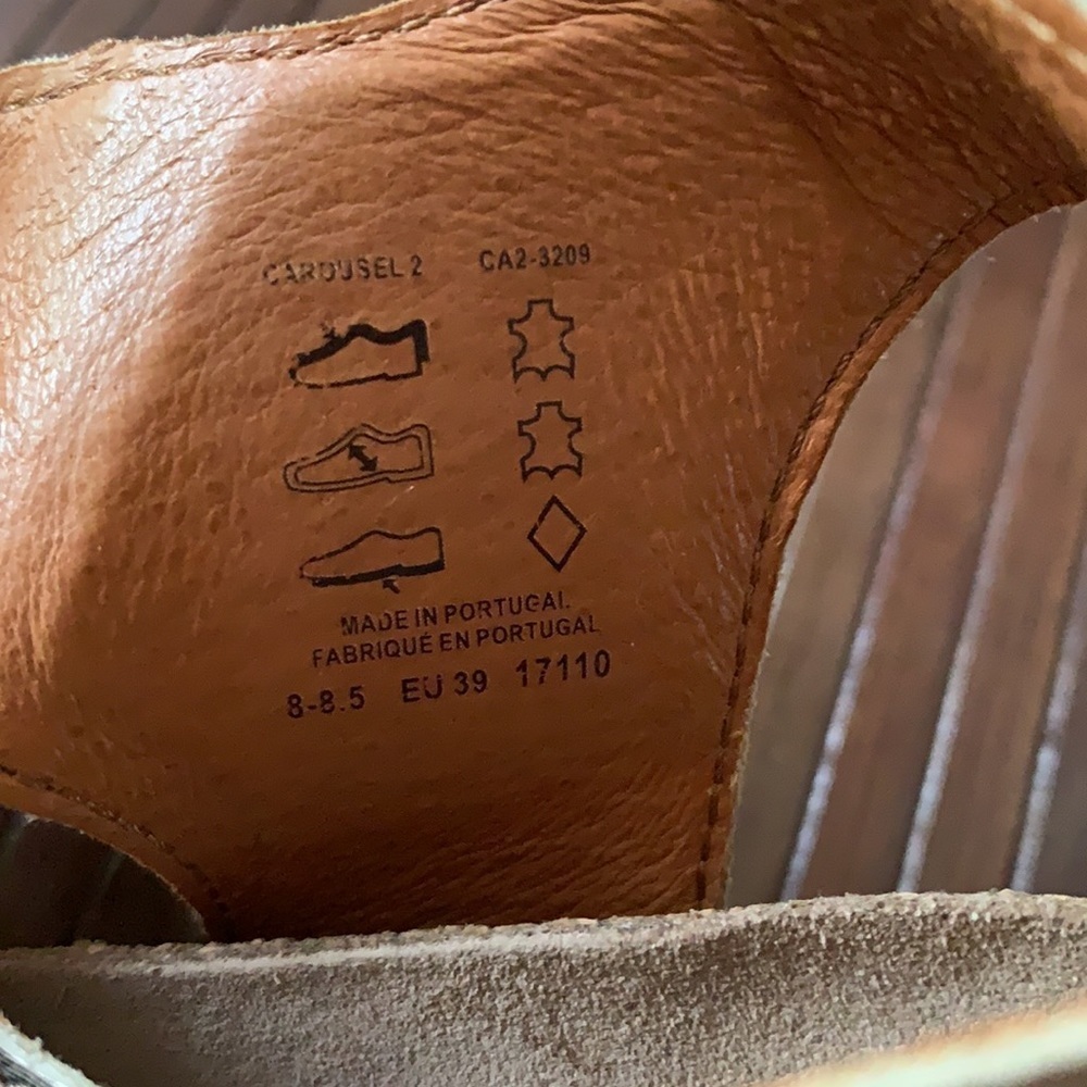 Taos Footwear Silver and Gold Sandals with Wedge Heel - Picture 8 of 11